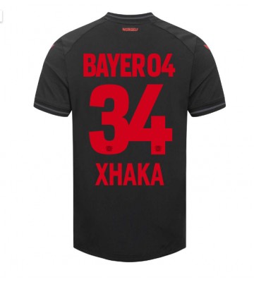 Bayer Leverkusen Granit Xhaka #34 Hjemmebanetrøje 2023-24 Kort ærmer